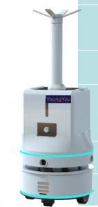 Quality Metro Railway Robotic Sanitizer Machine Hydrogen Peroxide ADY12 Uv Sanitation Robot wholesale