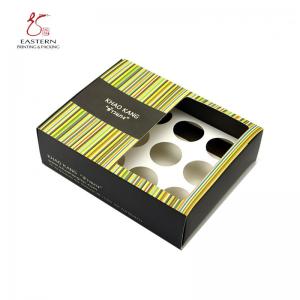 China Eco Friendly 12 Cupcakes Paperboard Packaging Box With Inserts on sale