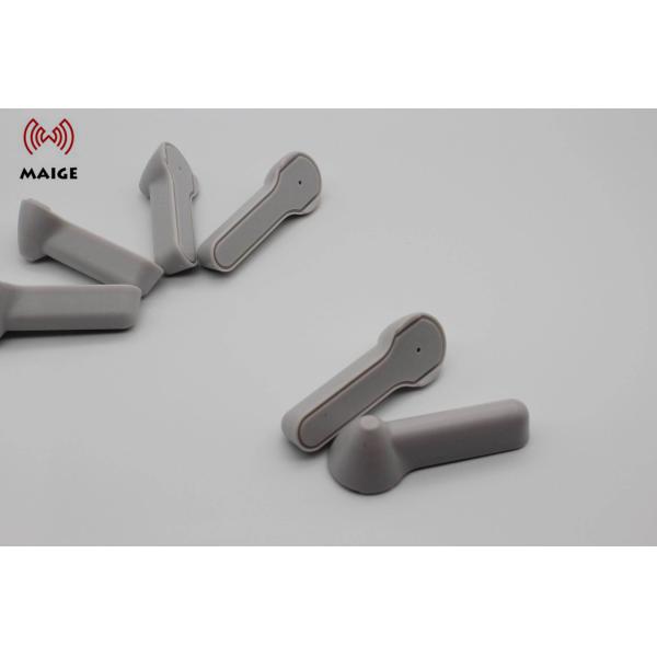 8.2Mhz / 58Khz Plastic Alarm Tag For Clothing , Grey Retail Security Tags