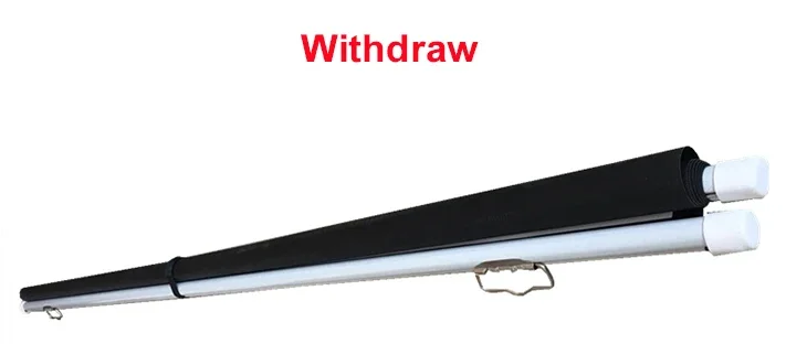 Simple Hanging Up HD Home Warp Knitting Projection Screen 16:9 60'' To 120" Inch