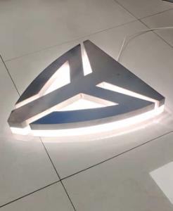 Quality Stainless Steel Pvd Coating Box Up LED Backlit Indoor Signage , Metal Lighting wholesale