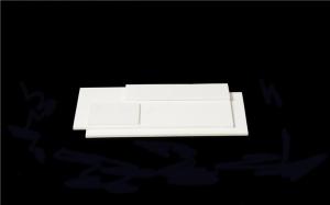 Quality Fire Resistance Ceramic Cover Plates , High Density Zirconium Plate 100 * 100 * 20mm wholesale