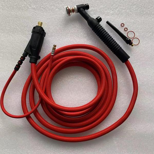 Black 250AMP Large Champagne Clear Nozzle Air-Cooled Tig Welding Torch Kit WP26FV-R-20FT