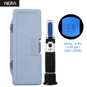 Quality 0-40 PPT Saltwater Refractometer To Measure Salinity For Aquarium Seawater Monitoring wholesale