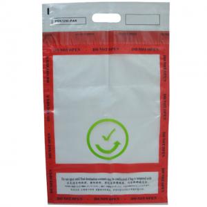China Opaque Tamper Evident Security Bags With Multiple Barcode Serial Numbers on sale
