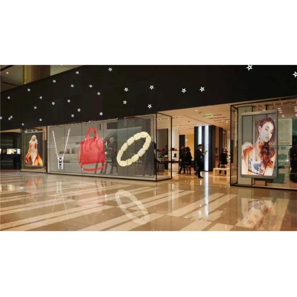 Large Glass Window Transparent LED Poster Display