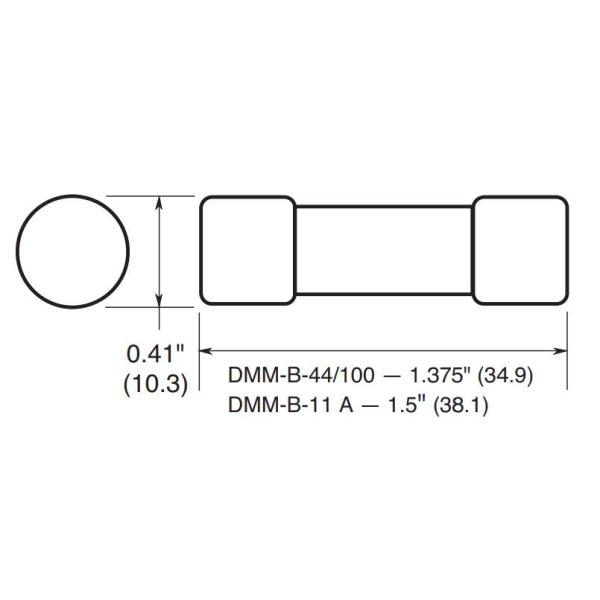 Bussmann Original DMM-B 44/100R Multimeter Fuse 10X35MM Fuse 440mA1000V DMM-B-44/100R fusing 10x35 fusible