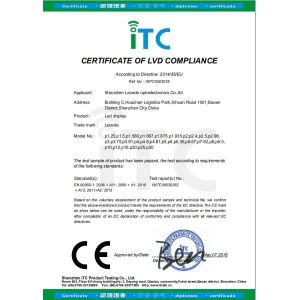 Shenzhen Lecede Optoelectronics Co., Ltd. Certifications