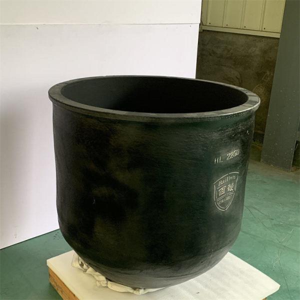Circular Silicon Carbide Graphite Crucible For Metal Melting Corrosion Resistant