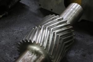 Quality 10 Module Gear Milling Herringbone Gears Shaft With Induction Hardening wholesale