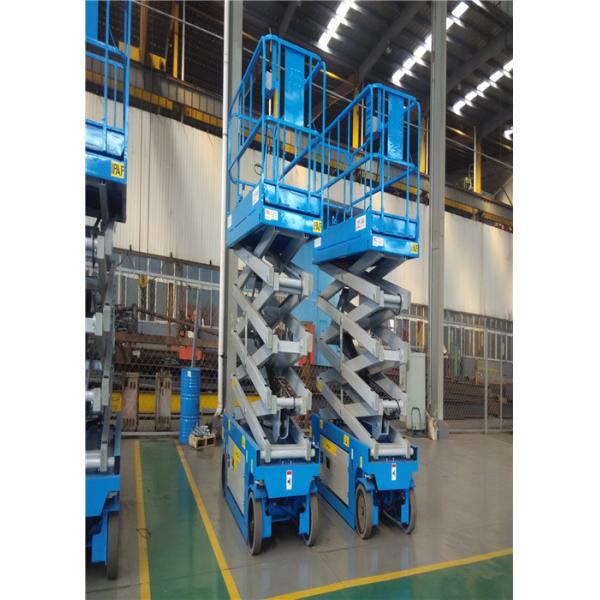 Industrial Pallet Truck Single Man Scissor Lift , Self Propelled Scissor Lift For Window Cleaning