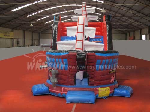 Galleon Style Commercial Grade Inflatable Water Slide For Adults / Children