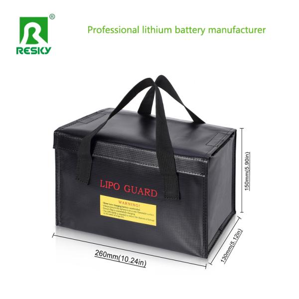 RC Double Zipper Lipo Battery Safe Bag Fireproof Waterproof