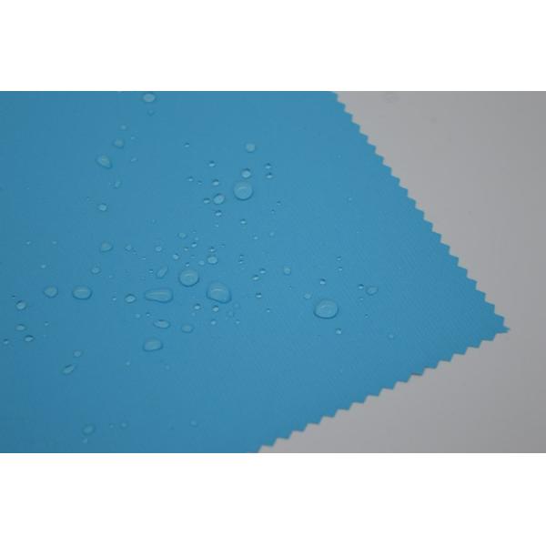 Poly 58" 3000mm Polyester Pongee Fabric PU Milky Coated