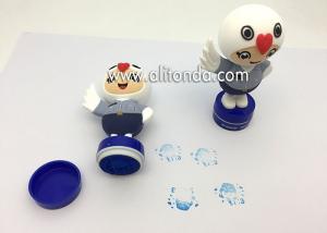 Quality Customized silicone stamp rubber soft pvc stamp toy cute pattern silicone embossed rubber stamp wholesale