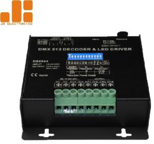 Quality DC12-24V Dmx Light Controller / Dmx512 Led Controller 10A / CH X 4 Channels Output wholesale