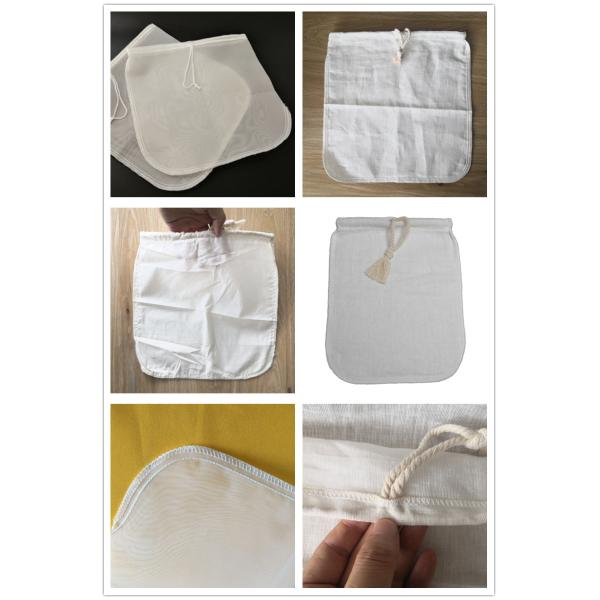 High Temperature Resistant Nylon Filter Bag / Hemp Mesh Bag Reusable