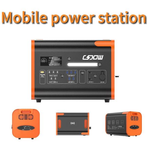 Portable Energy Storage Power Station 2200W Emergency Power Reserve Customized Request
