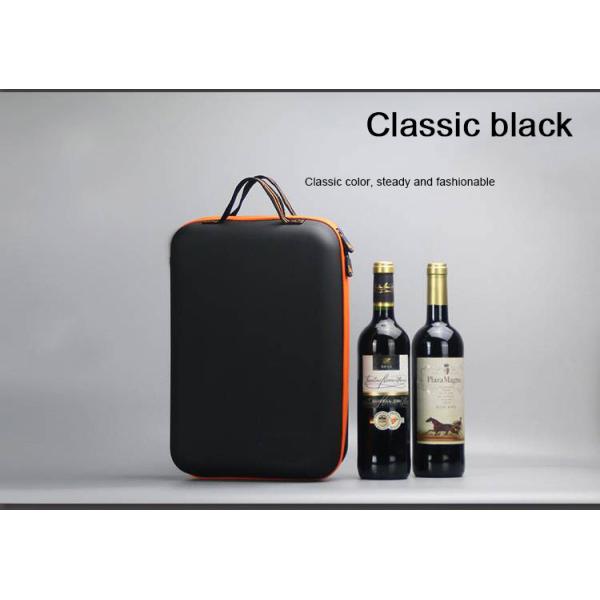 Hard Shell Black Logo Custom EVA Storage Bag / Red Wine Black Gift Storage Box