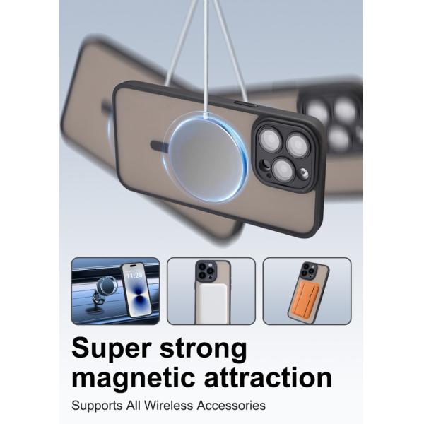 Skin-Friendly Magnetic Magsafe Phone Case Full Camera Protection Shockproof