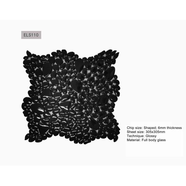 PRIMERA Cobblestone Shaped Glass Mosaic Tile 305x305x6mm