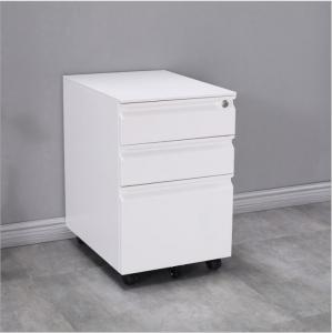 Quality Foldable SS301 Steel File Cabinets , ISO14001 3 Drawer File Cabinet With Lock wholesale