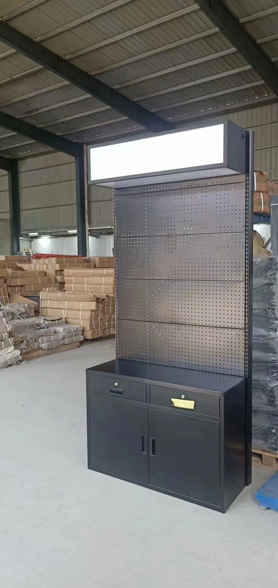 Customized Store Display Shelves 4 Layers Heavy Duty Supermarket Shelves