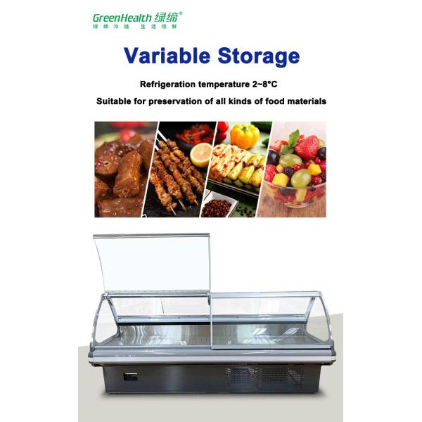Factory Outlet Commercial Deli Case Refrigerator With LED Light