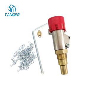 China Water Boiler Temperature Control 3/4 Draft Brass Regulator Valve Solid Fuel Lever 120 Degree on sale