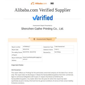 Shenzhen Gathe Printing Certifications