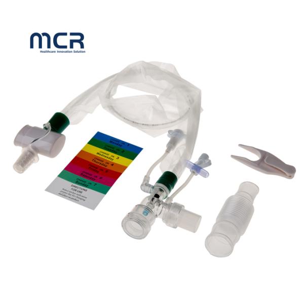 Medical All Sizes Closed Suction Catheter With Soft Blue Suction Tip
