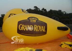 Quality Yellow Popular Inflatable Helium Zeppelin Made Of 0.16mm PVC For Promotion wholesale