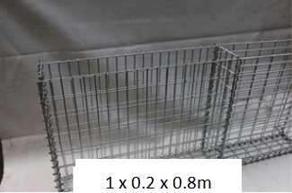 Square 5mm Welded Mesh Gabion Hot Dip Galvanized