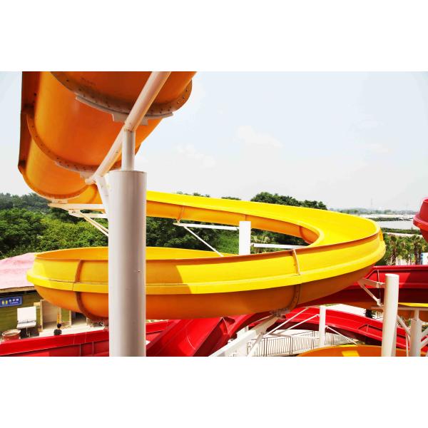 Custom Water Slides For Big Outdoor Resort Spiral Water Park , ISO-9001