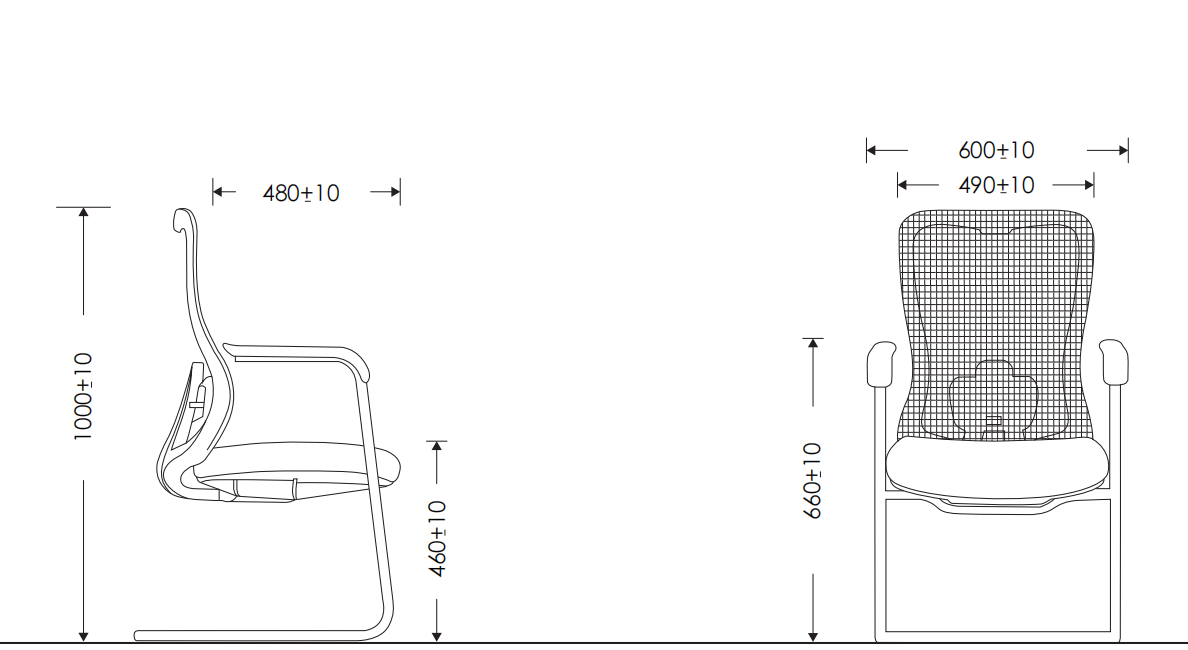 Foshan Factory Office Visitor Chair Non Swivel Mid Back Ergonomic Cheap Conference Meeting Room Chairs