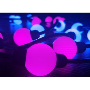 Buy cheap PVC Programmable Rgb LED Christmas Lights 28MM Length For Holiday Club from wholesalers