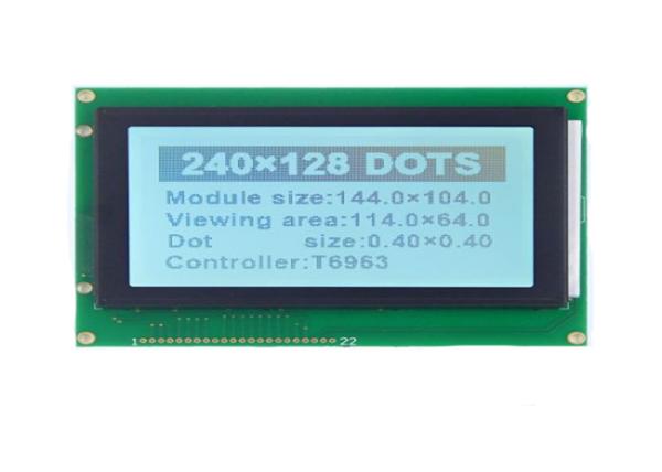 Cheap T6963c Controller 22 Pins Led Dot Matrix Display , 5.1 Inch 240 X 128 Spi Lcd Display Module  for sale