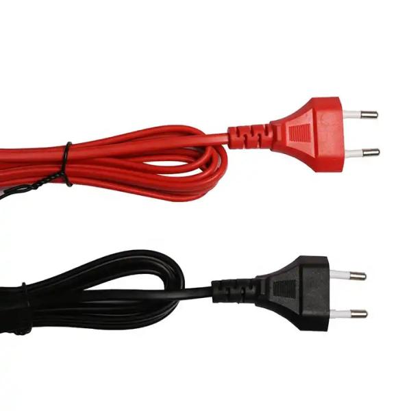 Factory Wholesale EU AC Vde extention Power Cord 1.5m 1.8m 6ft Euro Plugs C13 wire Supply Cable For PC Computer and hair