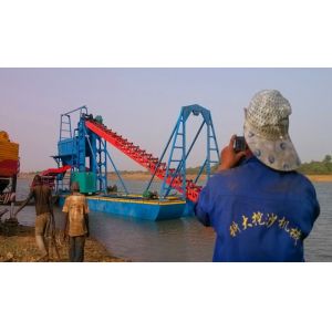 Buy cheap 15m 450m3/H Bucket Line Gold Dredge River Chain Bucket Dredger Gold Dredger from wholesalers