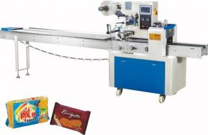 Quality Foods Bread Horizontal Flow Pack Machine Servo Motor Horizontal Pillow Packing Machine wholesale