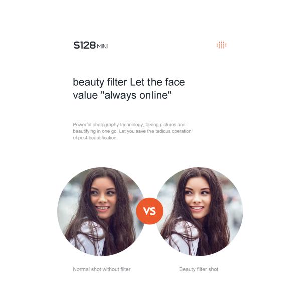 Maximum Flight Time S128 Mini Drone Portable 4k Dual Camera Obstacle Avoidance Take Off Landing Wifi Rc Drone
