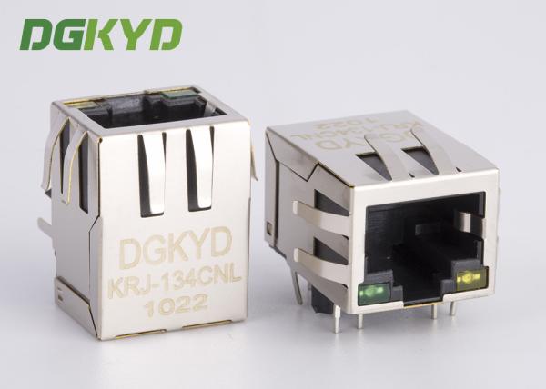 Cheap Net Bridge RJ45 Connector With Lan Filter 10 / 100 Base Side Entry Factory Customized for sale