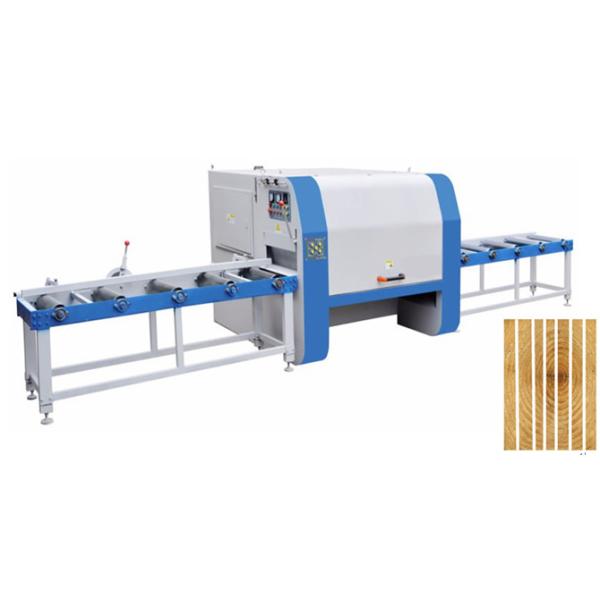 Double Spindle Multiple Blades Rip Saw, Multi RipSaw Production Line for Round log Cutting