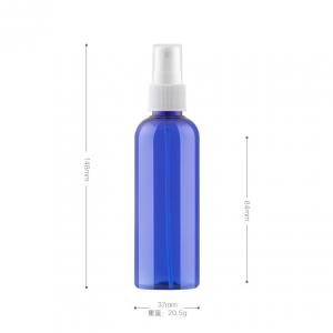 Quality 100ml Face Toner Fine Mist Spray Bottles Empty PET Refillable Travel Package Bottle wholesale