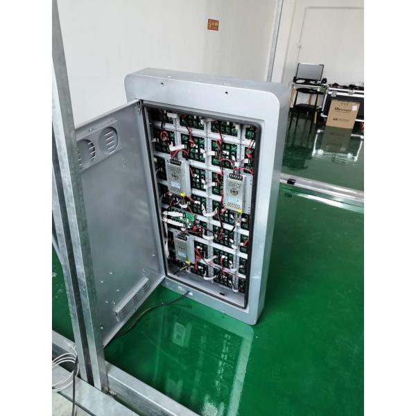 60inch IP65 seamless splice P3.33 outdoor street smart light pole led display screen terminal
