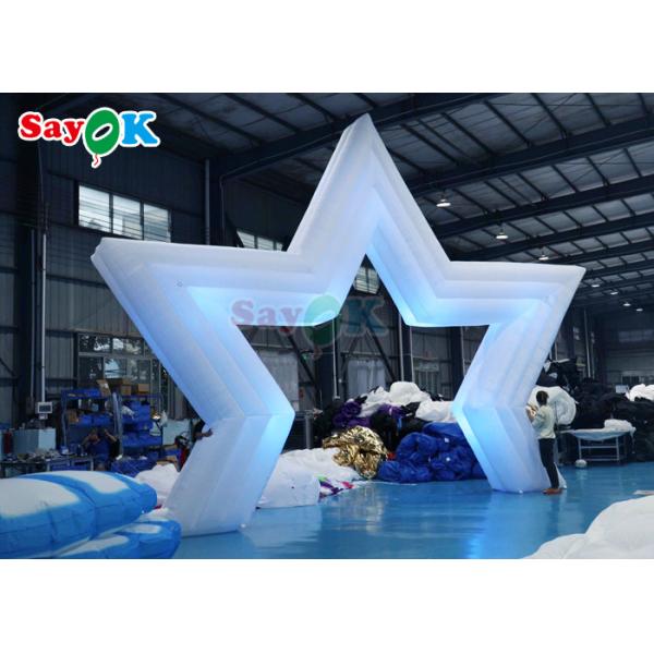 Giant Inflatable Star Arch Led Light Inflatable Star Archway For Outdoor Advertising Party