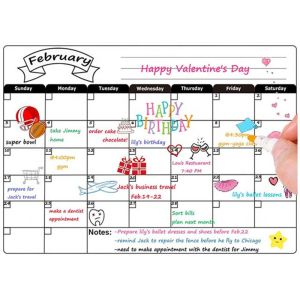 Buy cheap Custom Dry Erase Fridge Magnet Calendar, 12 x 16 inch Magnetic Weekly Planner from wholesalers