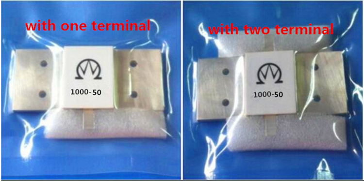 600W 500W 400W High Power Ceramic RF Flange Resistor with 50 Ohm and 0~2 GHz Frequency