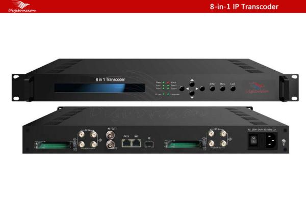 Cheap 8in 1 IP mpeg2 to H.264 Transcoder for sale