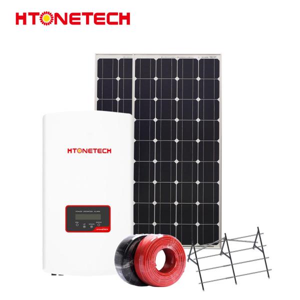 Cheap 11 Kwp On Grid Solar Power Systems High Transparency Tempered Glass for sale